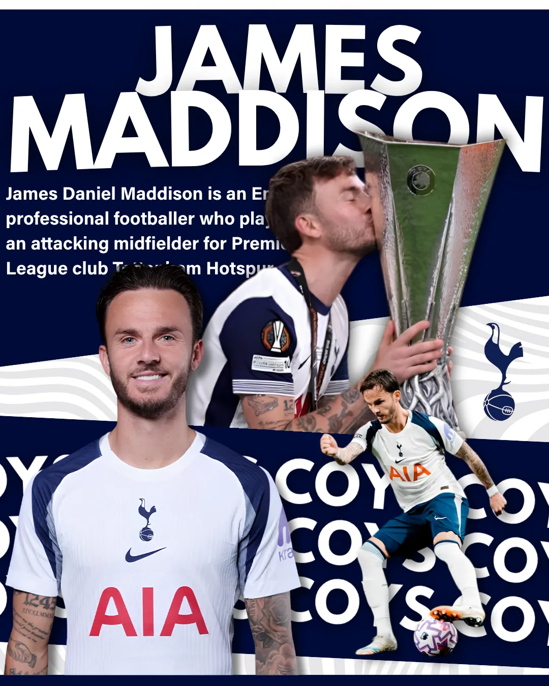 James Maddison sports graphic by Jack Frampton