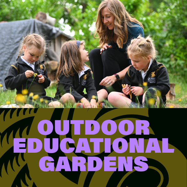 Outdoor Educational Gardens at Queen's College Taunton — at Queen's College, Now Open. Campaign visual by Jack Frampton.