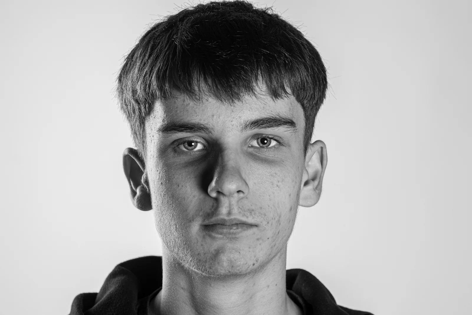 Black and white studio portrait Frame 004 by Jack Frampton